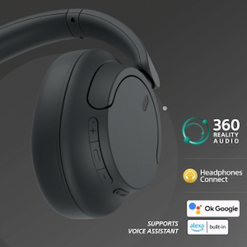 Sony WH-CH720 (Black) Noise Cancelling Over-Ear Headphones