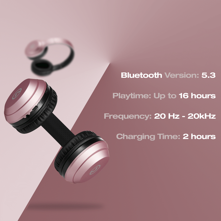 Amplify Chorus Series 2.0 Bluetooth Headphones - Rose Gold - Guards On Duty Shop & Security Guards