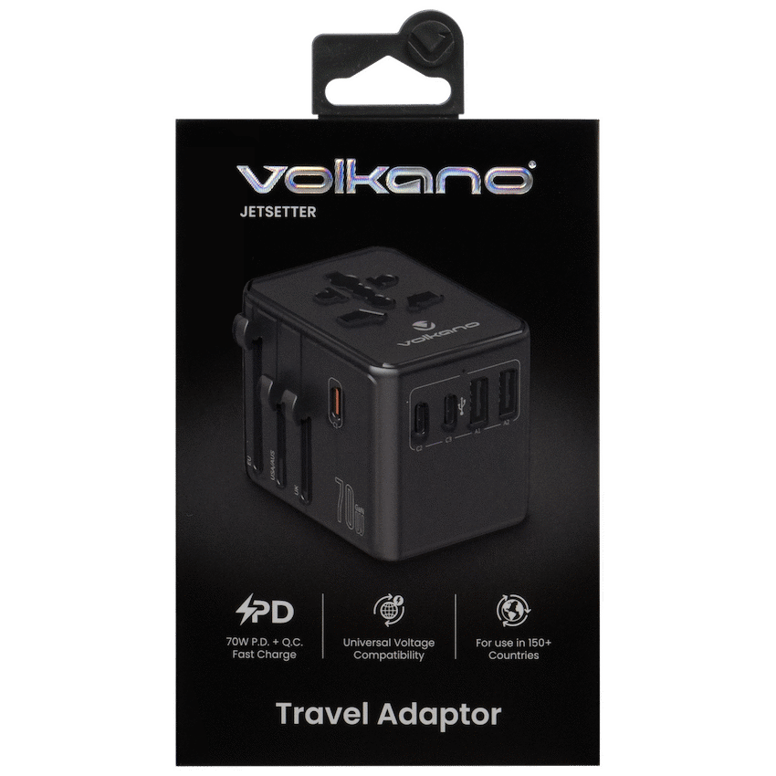 Volkano Jetsetter series 70W PD Travel Adaptor