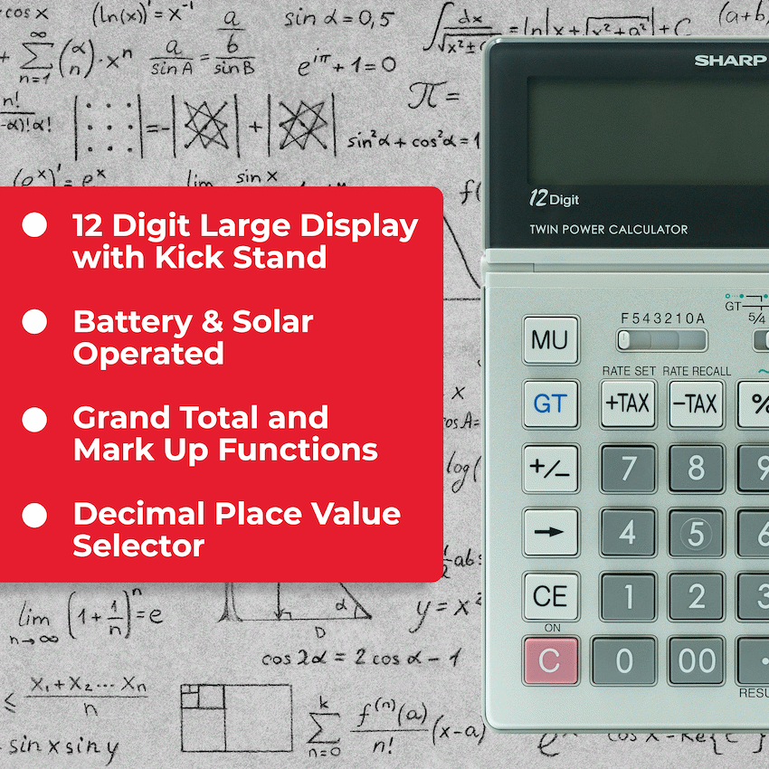 Sharp El2128V Semi-Desk Calculator - Guards On Duty Shop & Security Guards