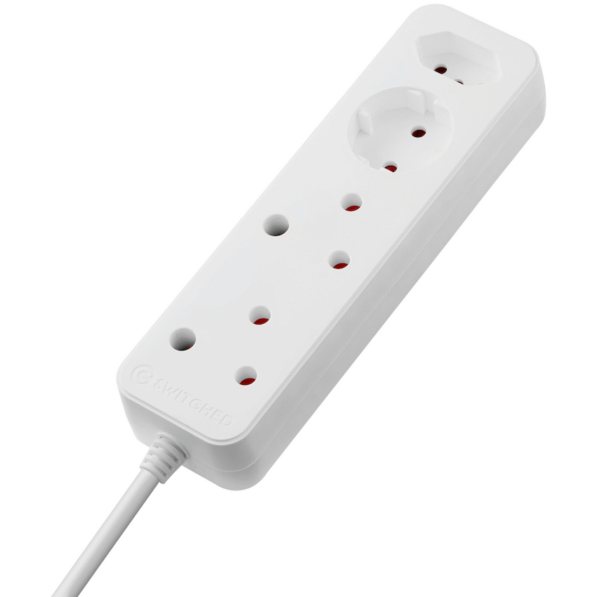 Switched High Surge 4-Way Multiplug 3m 1140J