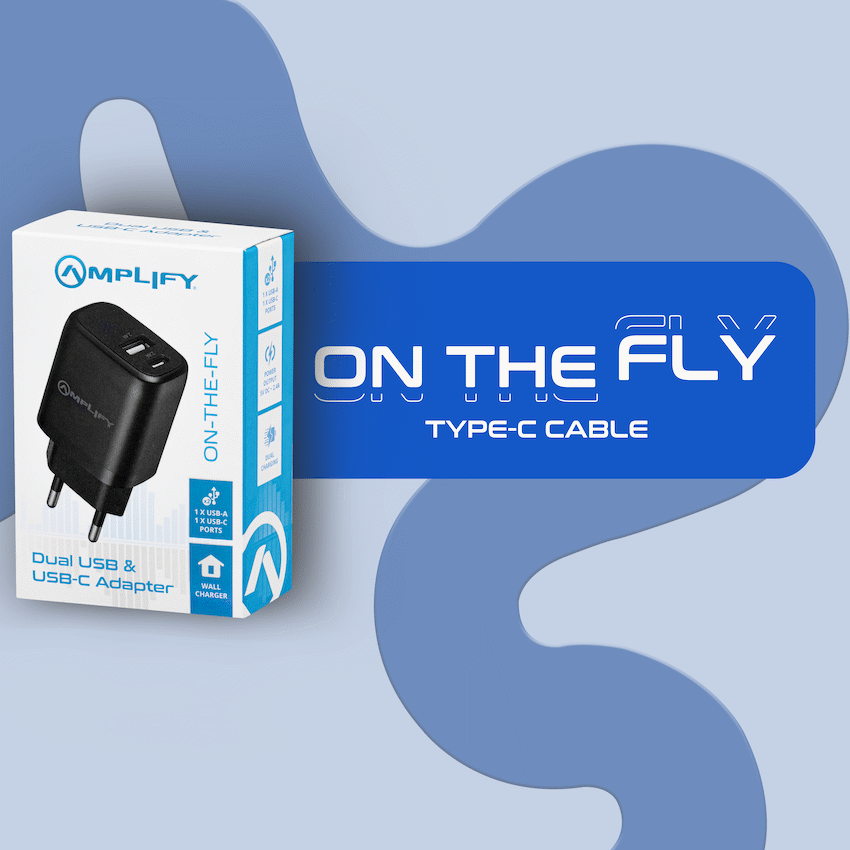 Amplify On the Fly Dual USB & Type-C Adapter - Guards On Duty Shop & Security Guards