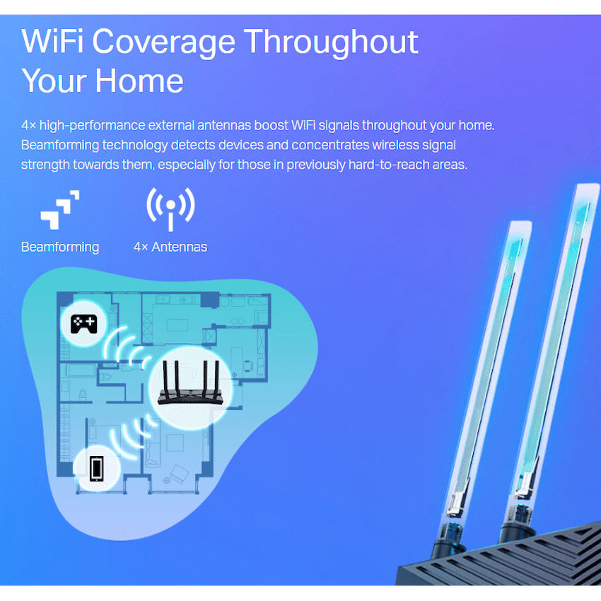 TP-Link Archer AX23 AX1800 Dual-Band Wi-Fi 6 Router