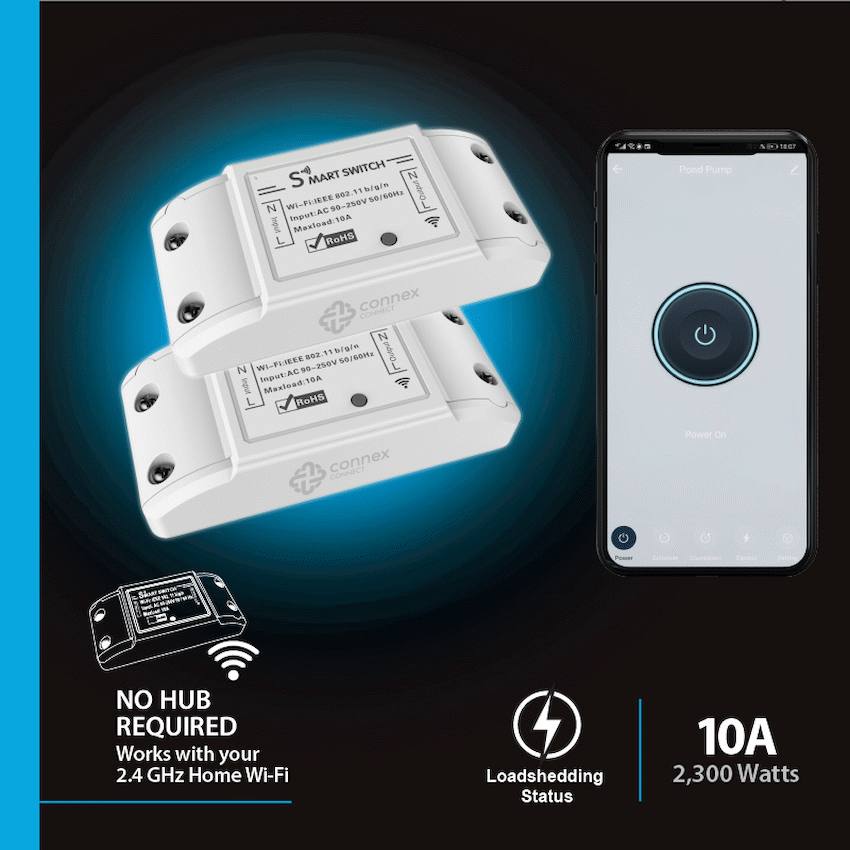 Smart Wi-Fi Switch 10a Twin Pack