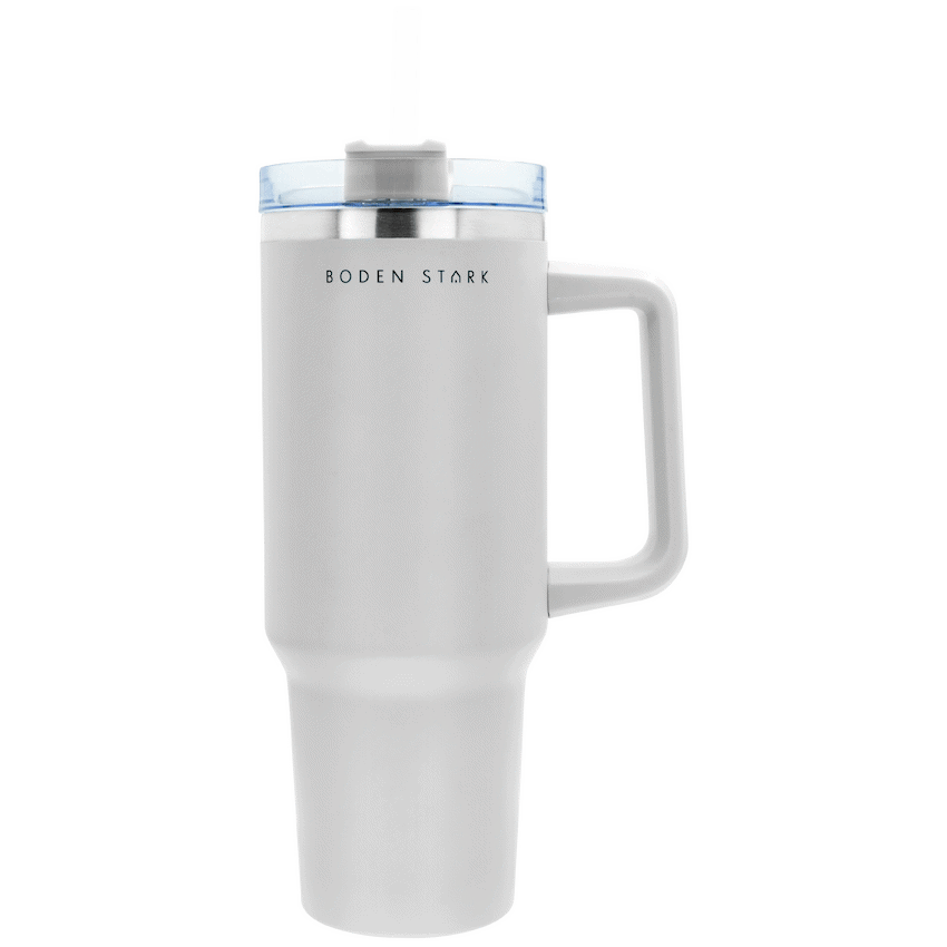 Boden Stark 1200ml Travel Mug - White - Guards On Duty Shop & Security Guards
