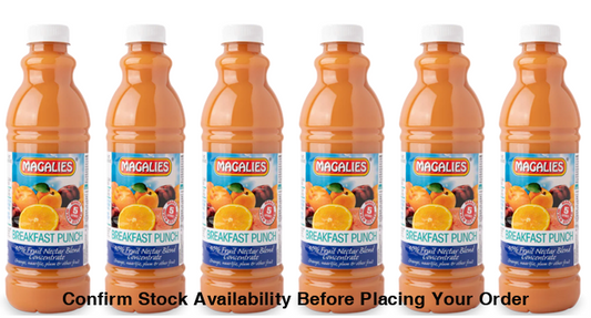 6 x MAGALIES 1 liter Breakfast Punch 40% (Sold 6x 1L Per Case) - Magalies Nectar Juice