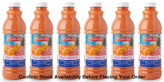 6 x MAGALIES 1 liter Fruit Cocktail 40% Concentrate (Sold 6x 1L Per Case) Magalies Nectar Juice