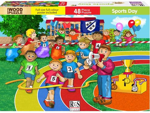 Rgs 48Pc Sports Day Wooden Puzzle