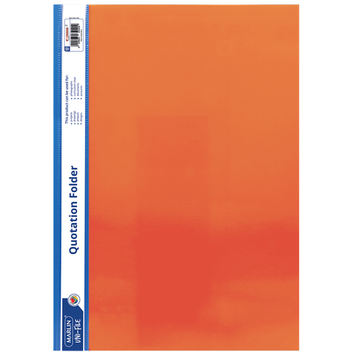 Marlin A4 Quotation And Presentation Folder – Orange