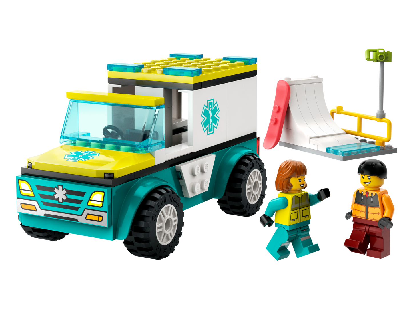 LEGO Emergency Ambulance and Snowboarder — Set 60403