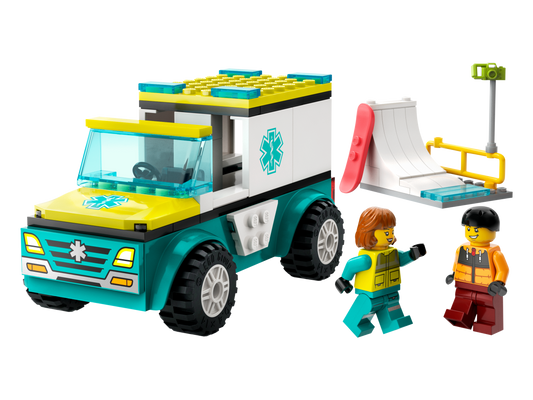 LEGO Emergency Ambulance and Snowboarder — Set 60403