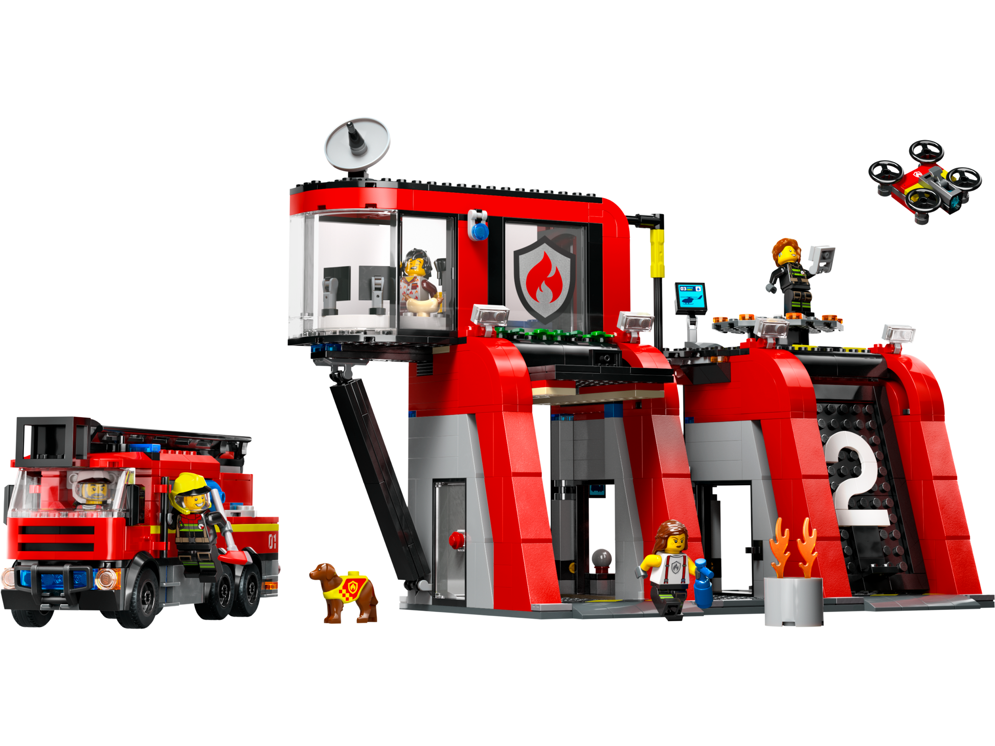 LEGO Fire Station with Fire Truck — Set 60414