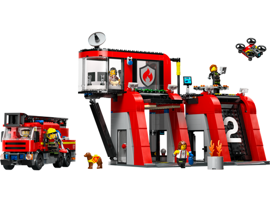LEGO Fire Station with Fire Truck — Set 60414