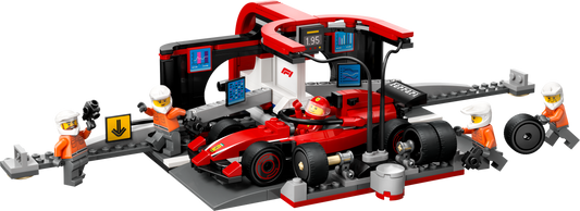 LEGO F1® Pit Stop & Pit Crew With Ferrari Car — Set 60443