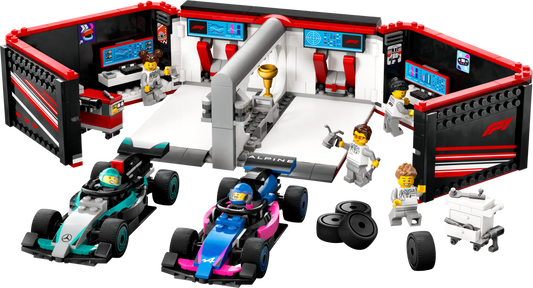 LEGO F1® Garage & Mercede-AMG & Alpine Cars — Set 60444