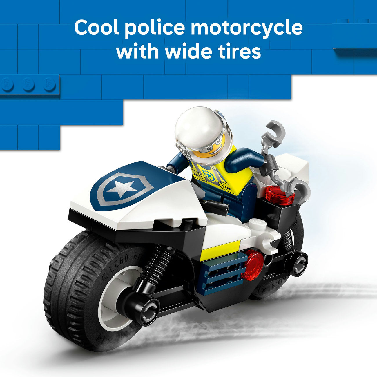 LEGO® City Police Motorcycle Chase Toy, Motorbike Set for Ages 4 and up 60455