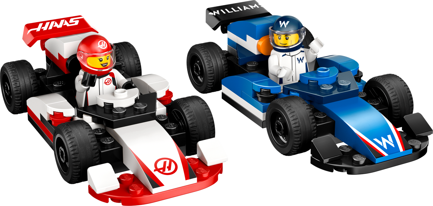 LEGO F1® Williams Racing & Haas F1 Race Cars — Set 60464