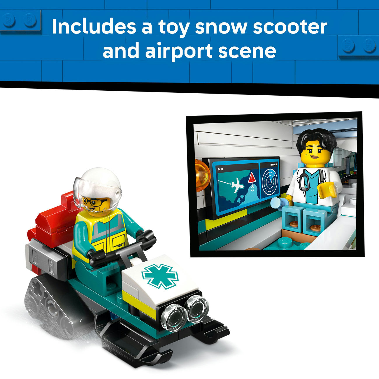 LEGO® City Emergency Air Ambulance Airplane Toy Building Set 60465