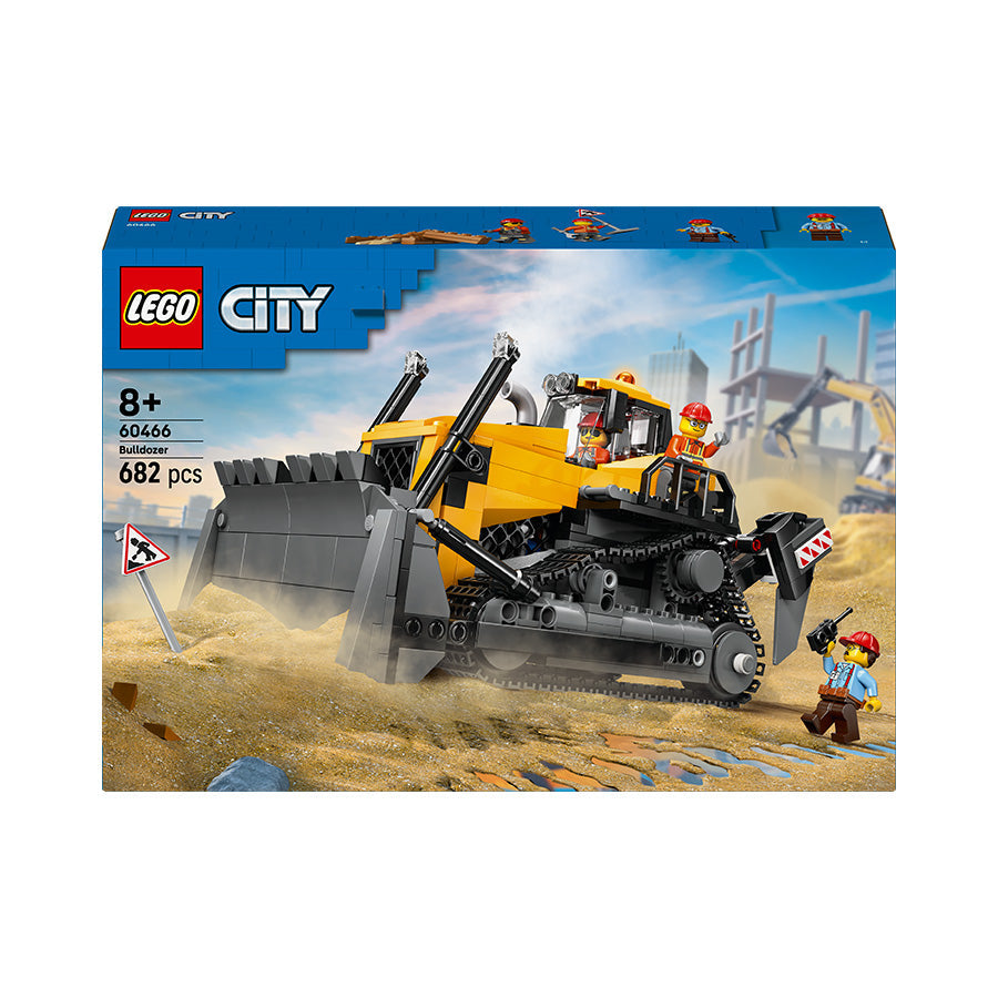 LEGO® City Yellow Bulldozer Construction Site Building Toy Playset 60466