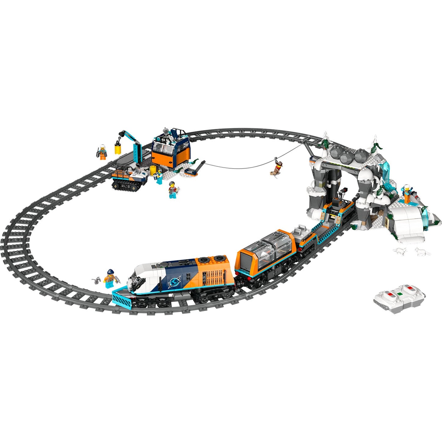 LEGO® City Explorers’ Arctic Polar Express Train Toy Vehicle Set 60470