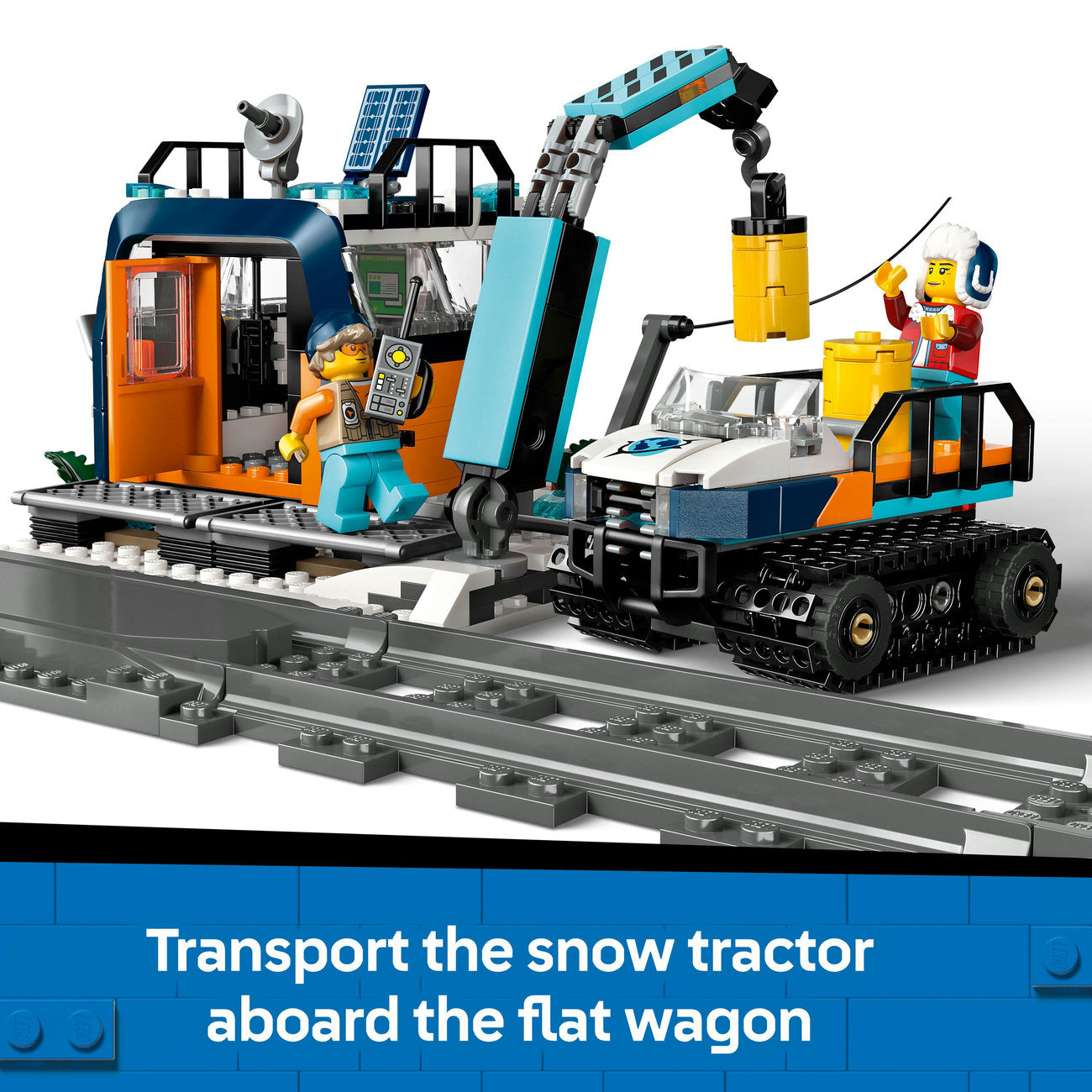 LEGO® City Explorers’ Arctic Polar Express Train Toy Vehicle Set 60470