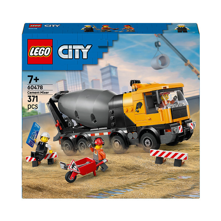 LEGO® City Cement Mixer Construction Toy for Kids 60478