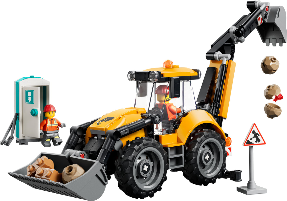 LEGO Yellow Backhoe Loader — Set 60480