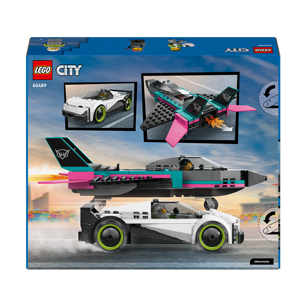 LEGO® City Jet vs. Car – Toy Cars and Jet Toy Playset - 60489