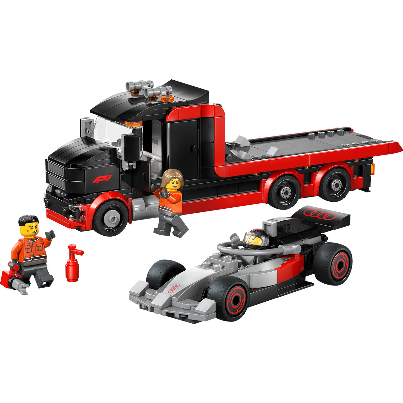 LEGO® City F1® Display Truck with Audi F1® Race Car Toy 60493