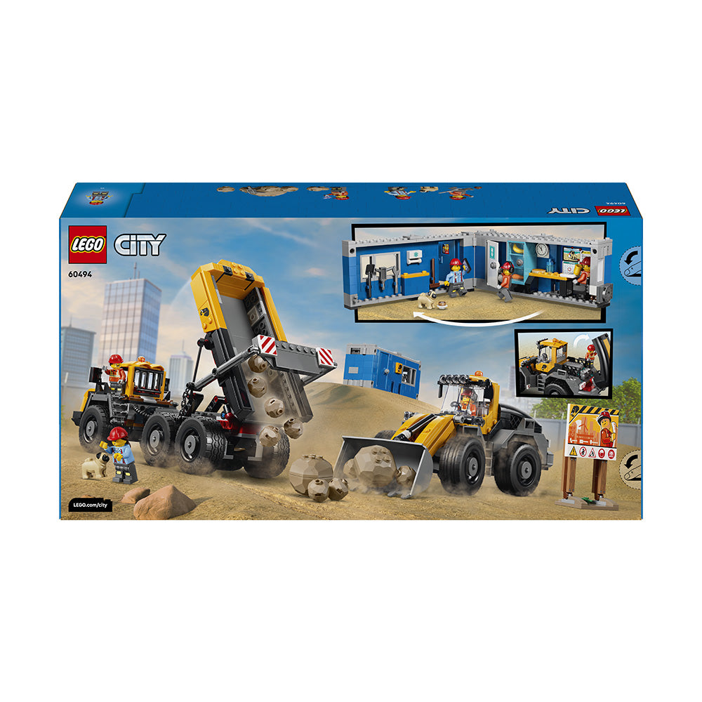 LEGO® City Dump Truck & Front End Loader Construction Toy 60494