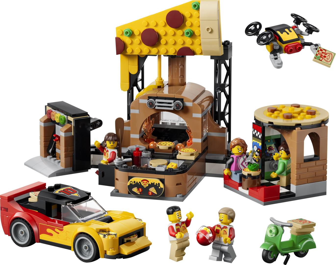 LEGO Pizza Delivery Experience with Vehicles — Set 60496