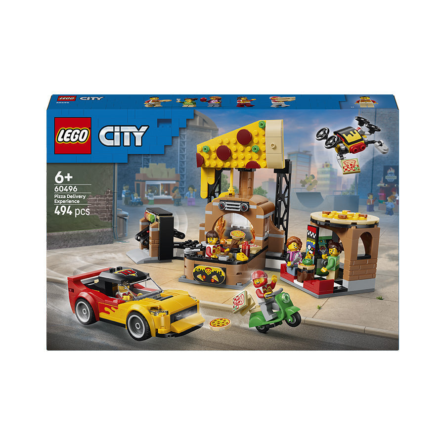 LEGO® City Pizza Delivery Experience with Vehicles 60496
