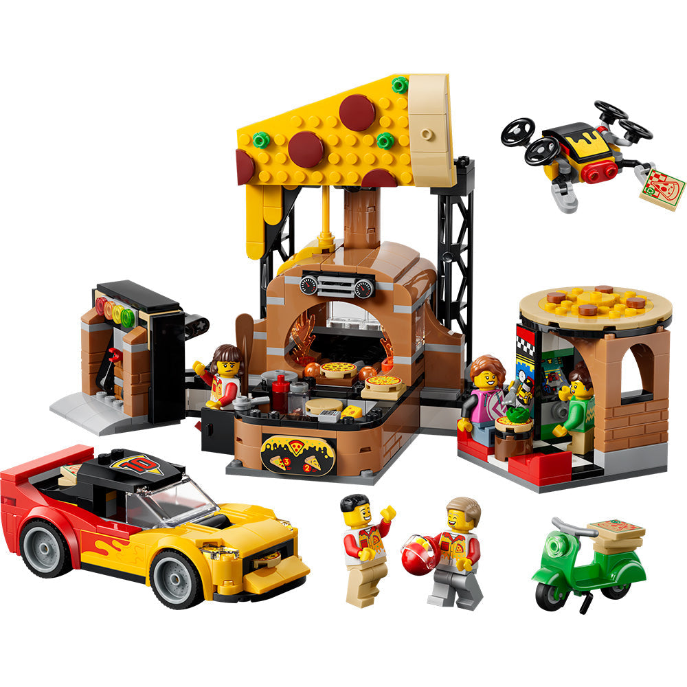 LEGO® City Pizza Delivery Experience with Vehicles 60496
