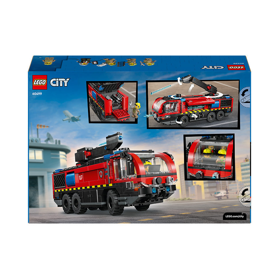 LEGO® City Airport Fire Engine - Toy Truck Building Set 60499