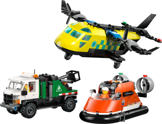 LEGO Airplane, Service Truck & Hovercraft Remix — Set 60505