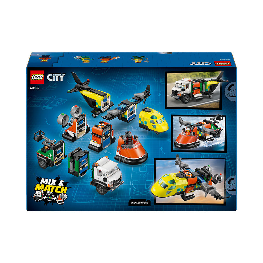 LEGO® City Airplane, Service Truck & Hovercraft Remix 60505