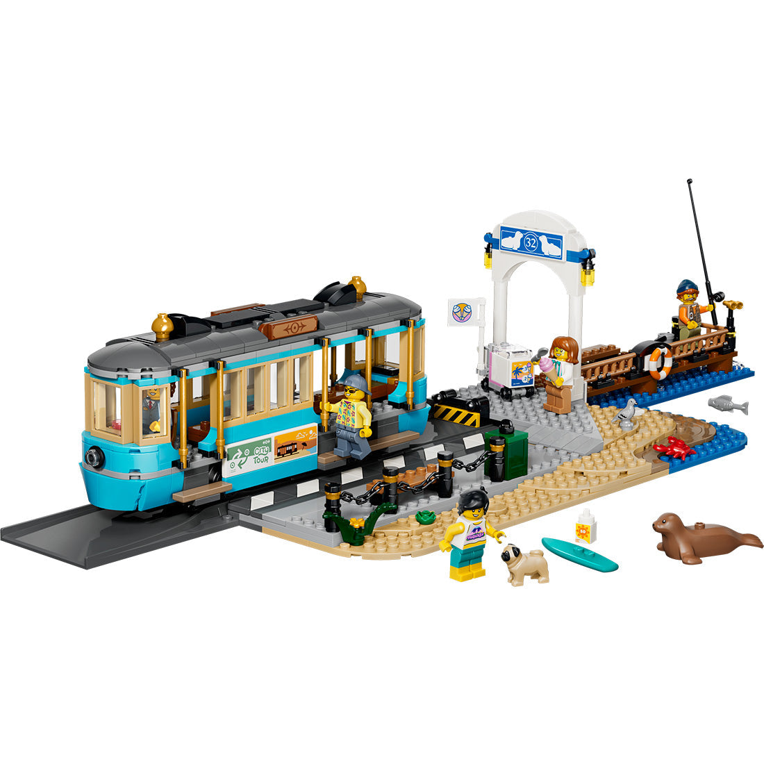 LEGO® City Classic Beach Tram - Train Toys 60506
