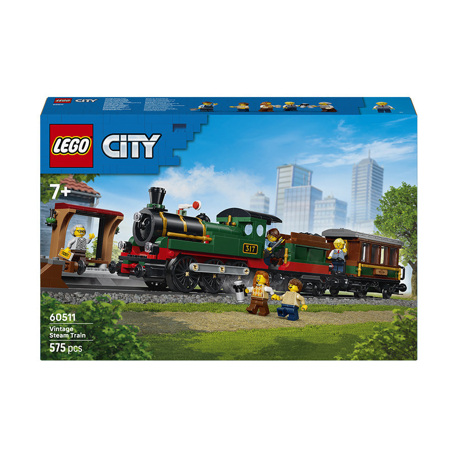 LEGO® City Vintage Steam Train - Toy Building Set 60511