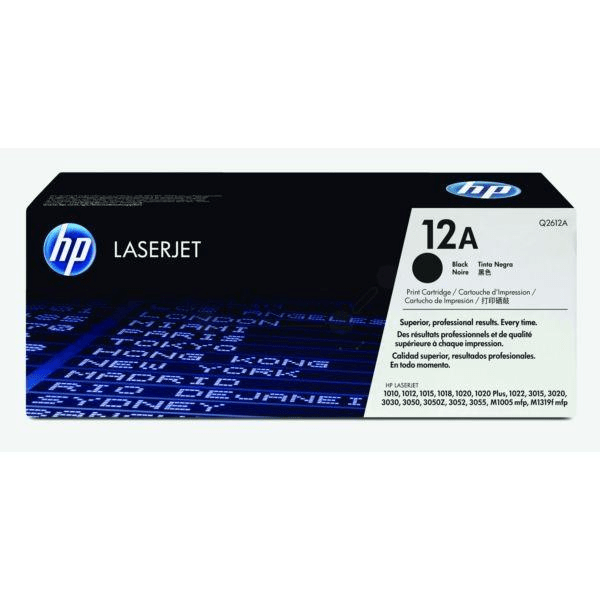 HP 12A Black Original LaserJet Toner Cartridge 2 000 pgs