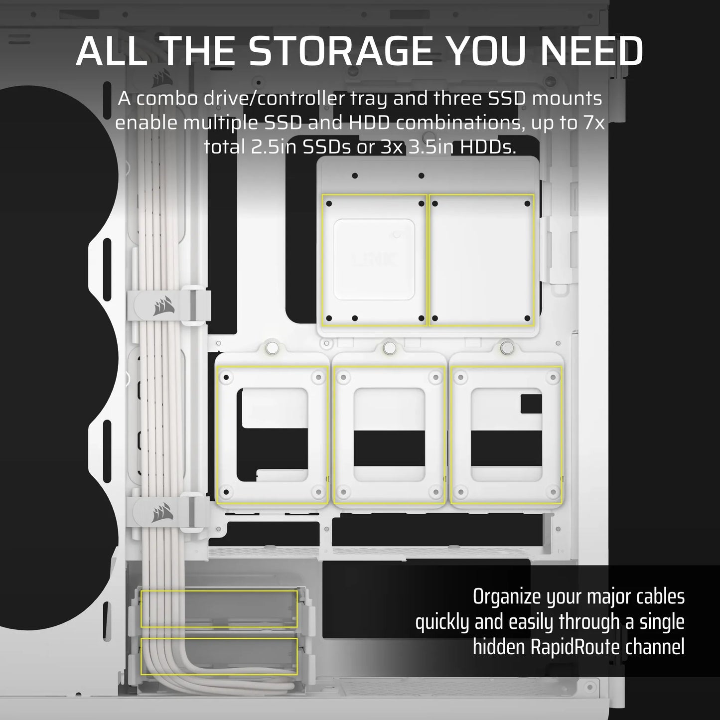 5000T Mid-Tower PC Case; White