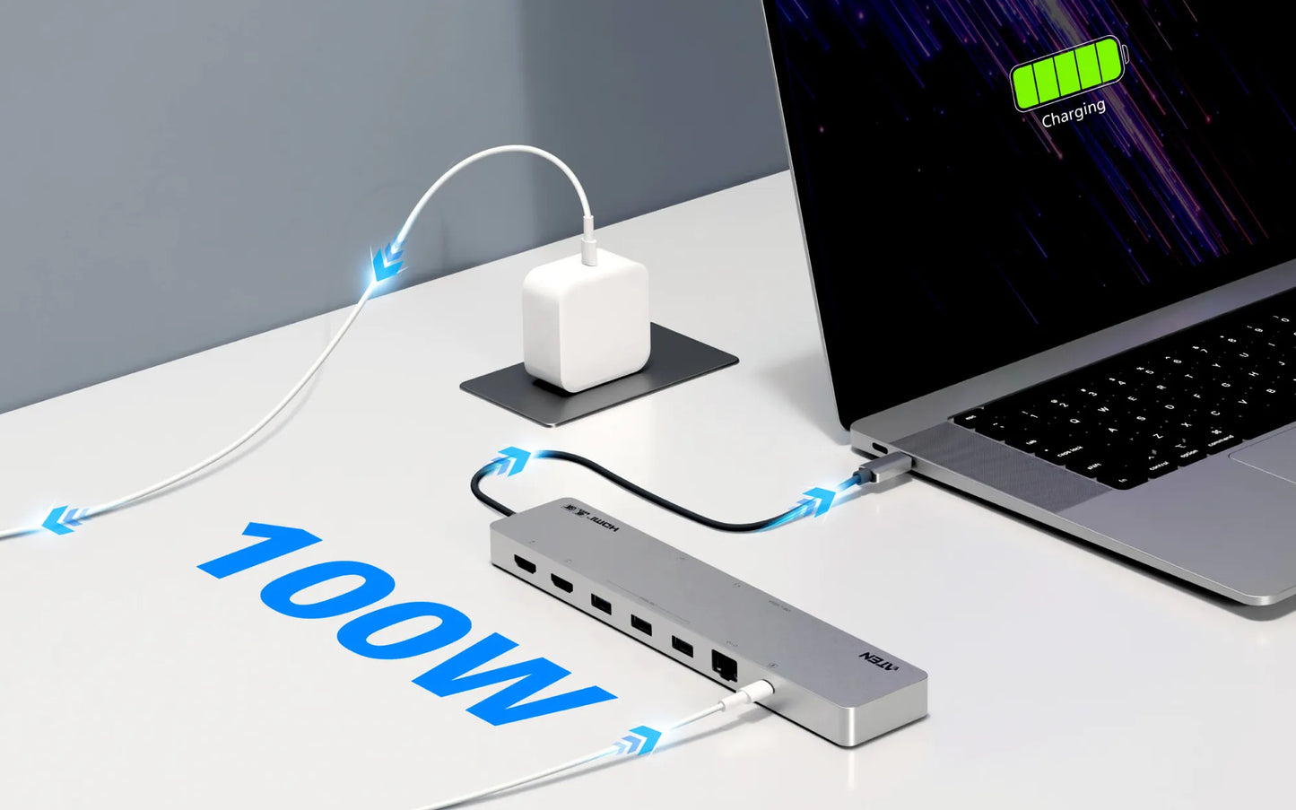USB-C Multiport Dock with Power Pass-Through