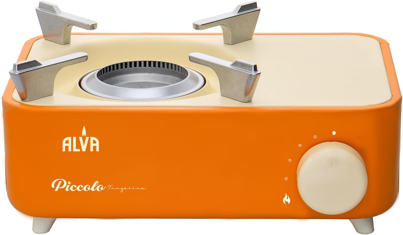 Alva Mini Butane Canister Stove with Carry Case (Tangerine Orange) - Alva Mini Butane Canister Stove Tangerine