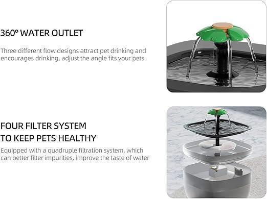BNETA Pet Automated 2L Water Fountain W7 Guards On Duty Security