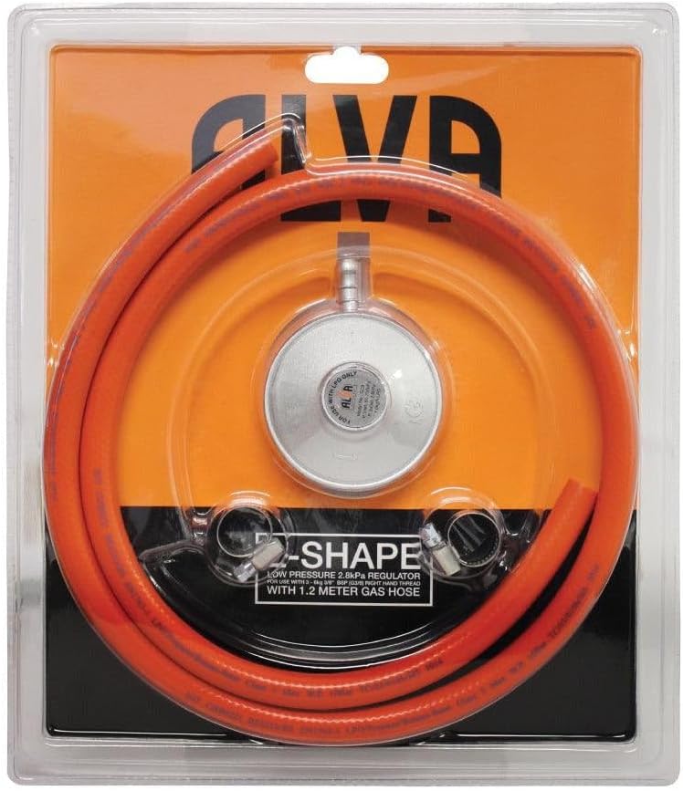 Alva L-Shape Gas Regulator & 1.2m Hose Kit - Alva L-Shape Gas Regulator