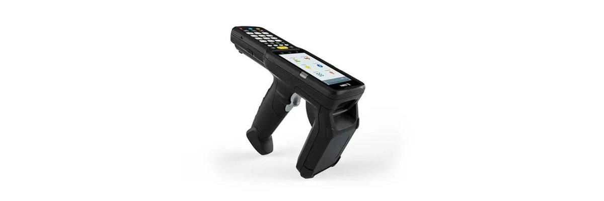 MC3330R UHF RFID GUN; CIRCULAR ANTENNA; 802.11 A/B/G/N/AC; SE4750SR 2D IMAGER W/ LED AIMER; 29 KEY; 2X BATTERY; GMS; 4GB RAM / 3