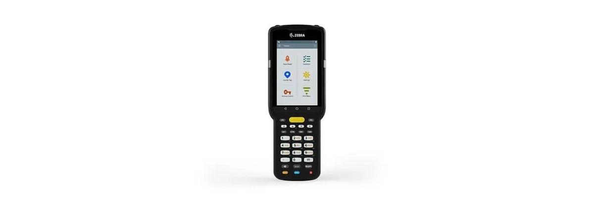 MC3330R UHF RFID GUN; CIRCULAR ANTENNA; 802.11 A/B/G/N/AC; SE4750SR 2D IMAGER W/ LED AIMER; 29 KEY; 2X BATTERY; GMS; 4GB RAM / 3