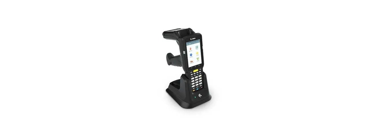 MC3330R UHF RFID GUN; CIRCULAR ANTENNA; 802.11 A/B/G/N/AC; SE4750SR 2D IMAGER W/ LED AIMER; 29 KEY; 2X BATTERY; GMS; 4GB RAM / 3