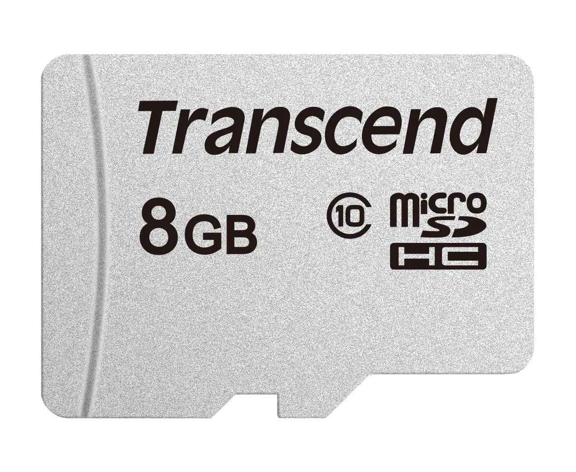 TRANSCEND 300S 8GB MICRO SD UHS-I U1 CLASS10  READ upto 20 MB/S - WRITE up to10MB/S - WITHOUT ADPTOR - 3D NAND - NO ADAPTOR