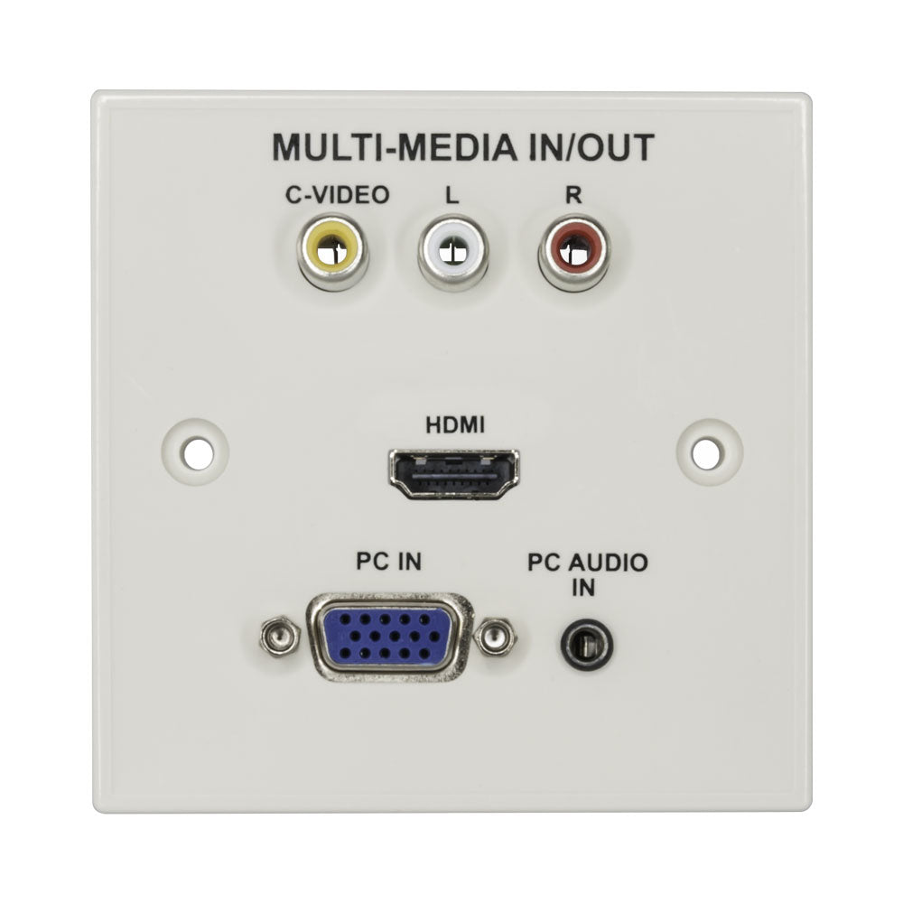Av Multi-media Face Plate - Rca/hdmi/vga/audio — LinkQnet | Guards on Duty Shop