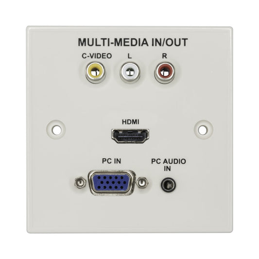 Av Multi-media Face Plate - Rca/hdmi/vga/audio — LinkQnet | Guards on Duty Shop